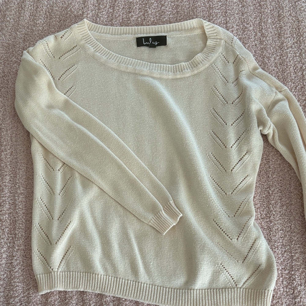 Lulus Cream Sweater